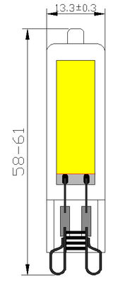 ΠΛΗΡΗΣ ΒΟΛΒΌΣ 120lm/w 2700K fml-003 των οδηγήσεων ΓΥΑΛΙΟΥ G9 3W