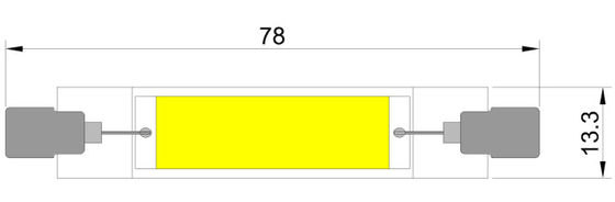 ΠΛΗΡΗΣ ΒΟΛΒΌΣ 130lm/w 2700K των οδηγήσεων ΓΥΑΛΙΟΥ R7S 4W